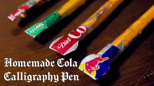 Thumbnail for How To Make A Homemade Cola Calligraphy Pen (FREE Template Included) | Made by Edgar