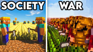 Thumbnail for 100 Players Simulate Civilization in Minecraft | MagicGum