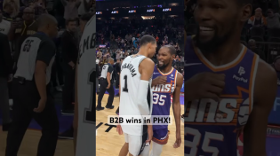 Thumbnail for The Spurs walk off with an impressive W in Phoenix! 👏 | #Shorts | NBA