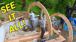 Thumbnail for Hobbit house build start to finish in 17 minutes | Flanagan Homestead