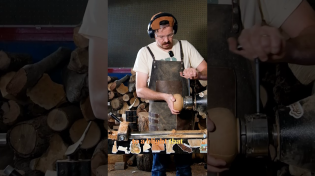 Thumbnail for Turning the world's stinkiest tree into a bowl of ice cream #shorts #icecream #woodworking | justinthetrees