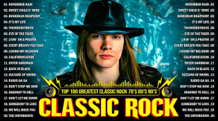 Thumbnail for Metallica, Nirvana, ACDC, Queen, Aerosmith, Bon Jovi, Guns N Roses🔥Classic Rock Songs 70s 80s 90s | Classic Rock Playlist