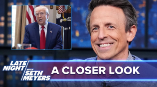 Thumbnail for Trump Blames Biden for Shrinking Economy as Tariffs Cause Recession Fears: A Closer Look | Late Night with Seth Meyers