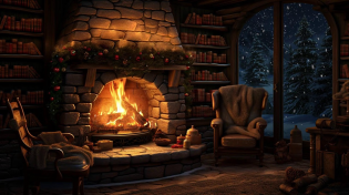 Thumbnail for Fireside Bliss | Cozy Christmas Fireplace Ambience With Crackling Fire Sounds | 𝑾𝒂𝒓𝒎 𝑭𝒊𝒓𝒆