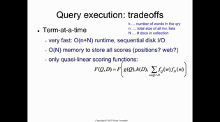 Thumbnail for Indexing 11: query execution tradeoffs | Victor Lavrenko