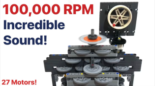 Thumbnail for Spinning a Lego wheel Over 100,000 RPM! 4K | GazR's Extreme Brick Machines!