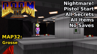 Thumbnail for Doom II - MAP32: Grosse (Nightmare! 100% Secrets + Items) | decino