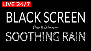 Thumbnail for Rain Sounds for Deep Sleep, Fucus, Meditation & Relaxing with Black Screen | Sounds of Peaceful