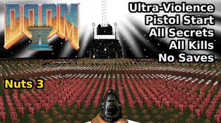 Thumbnail for Doom II - Nuts 3 (Ultra-Violence 100%) | decino
