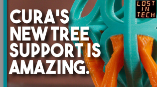 Thumbnail for The Xmas Alpha Release of Cura contains new tree supports and it's a big deal.. | Lost In Tech