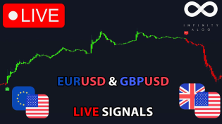 Thumbnail for 🔴Live EURUSD & GBPUSD Signals | Free 5m Chart EUR USD GBP USD Forex Trading Analysis & Prediction | Infinity Algo