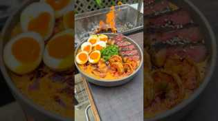 Thumbnail for Surf and Turf Ramen | Over The Fire Cooking by Derek Wolf