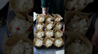 Thumbnail for Raspberry White Chocolate Key Lime Muffin😋 #food | Turkuaz Kitchen