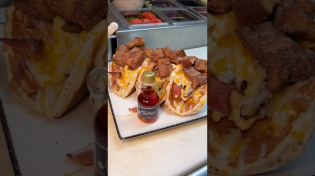 Thumbnail for These BRUNCH PANCAKE TACOS from Elm Street Diner in Stamford, CT are next level! 🥞🌮#DEVOURPOWER | Devour Power TV