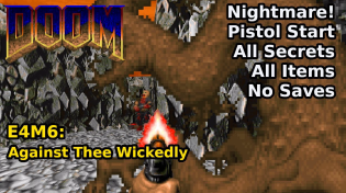 Thumbnail for Doom - E4M6: Against Thee Wickedly (Nightmare! 100% Secrets + Items) | decino
