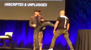 Thumbnail for Jean Claude Van Damme Gets Headkicked By A Fan see what happens next | Lorans7 News