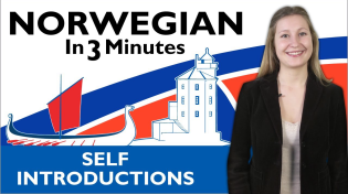 Thumbnail for Learn Norwegian - Norwegian in Three Minutes - How to Introduce Yourself in Norwegian | Learn Norwegian with NorwegianClass101.com