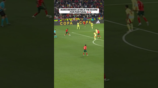 Thumbnail for Nuno Mendez levels the score for Portugal 😱🇵🇹 #portugal #soccer #uefanationsleague | FOX Soccer