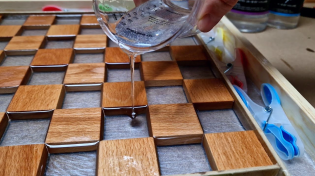 Thumbnail for The Best Projects! Floating Chess of Oak and Epoxy Resin with LED | Wood Season