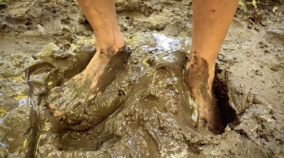 Thumbnail for Barefoot in wet sloppy mud | Grounded