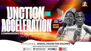 Thumbnail for COMMANDING THE DAY MID NIGHT PRAYER || UNCTION FOR ACCELERATION || 06-06-2025