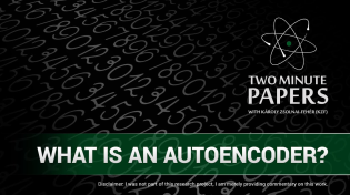 Thumbnail for What is an Autoencoder? | Two Minute Papers #86 | Two Minute Papers