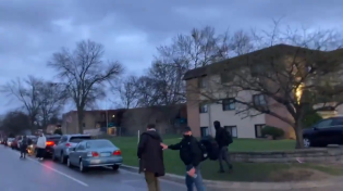 Thumbnail for Protesters just chased the entire CNN crew away from the police precinct.