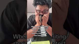 Thumbnail for When you're writing straight BS on a test and your answer lowkey makes you start laughing #afambobie | AFAMBOBIE