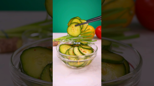 Thumbnail for Does this CUCUMBER SALAD really live up to the hype? | Little Remy Food 🐭🍝