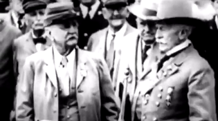 Thumbnail for Confederate soldier does the Rebel Yell war cry