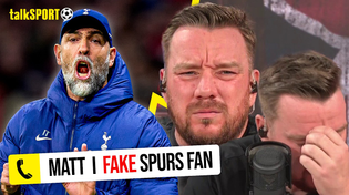 Thumbnail for "YOU'RE AN IDIOT!" O'Hara LOSES IT as a Fake Spurs Fan PRANKS HIM with Passionate Igor Tudor DEFENCE | talkSPORT