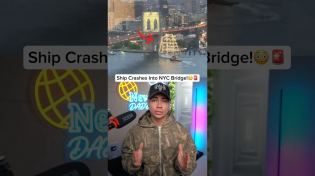 Thumbnail for A Ship Just Crashed Into The Brooklyn Bridge!!￼ | Dylan Page