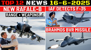 Thumbnail for Indian Defence Updates : New Rafale-B,IAF Detects F-35,Brahmos-NG BVR Missile,600 Km Cruise Missile | Indian Defence Updates
