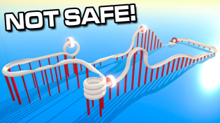 Thumbnail for I Made a FAST Roller Coaster Track With ZERO Safety Measures! | Kosmonaut