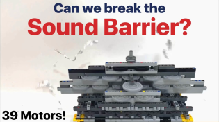 Thumbnail for Can we reach the Speed of Sound with Lego? 767 MPH Tip Speed! 4k | GazR's Extreme Brick Machines!