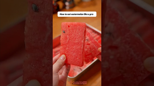 Thumbnail for Eat watermelon like a pro✨ #shorts | Guma Cook