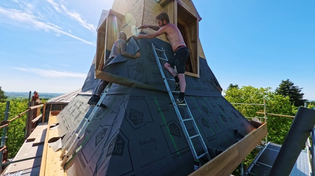 Thumbnail for Wrapping the tallest tree house in France. | Escape to rural France