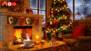 Thumbnail for Beautiful Christmas Ambience 🎅🎄 Relaxing Winter Fireplace 🔥 Christmas Fireplace Music 2023 | Relaxing Fire Sound