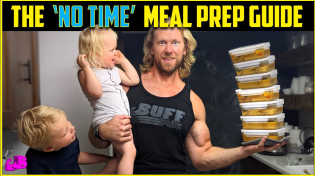 Thumbnail for "I Got No Time" Meal Prep for Muscle Gain Guide | Breakfast Lunch Dinner w/ Calories & Macros | Buff Dudes
