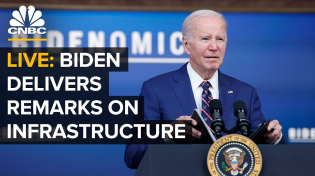 Thumbnail for LIVE: President Biden delivers remarks on passenger rail infrastructure in the U.S.â€” 11/06/23 | CNBC Television