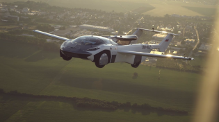 Thumbnail for The flying car completes first ever inter-city flight (Official Video) | KleinVision