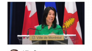 Thumbnail for December 5, 2023: Montreal Mayor, Valerie Plante collapses mid press conference. 💉 🇨🇦