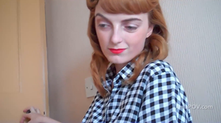 Thumbnail for British redhead Lola Gatsby wanks and sucks me off before i cum in her mouth