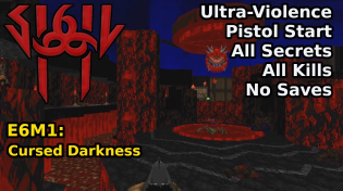 Thumbnail for SIGIL II - E6M1: Cursed Darkness (Ultra-Violence 100%) | decino