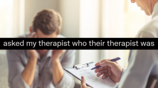 Thumbnail for Asked my therapist who their therapist was | Jeaney Collects