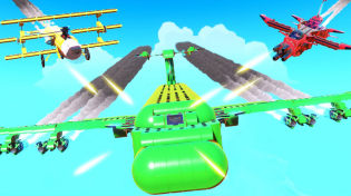 Thumbnail for 1 Cargo Plane VS 2 Fighter Planes Survival Challenge! - Trailmakers Multiplayer | ScrapMan