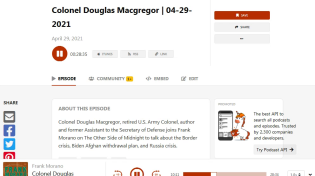 Thumbnail for U.S. Colonel Douglas Macgregor: The purpose of immigration is demographic change