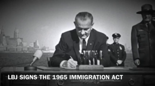 Thumbnail for President Johnson lying his ass off about the jew sponsored 1965 Immigration Act 
