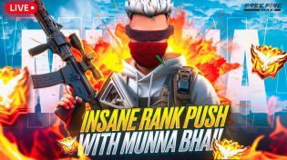Thumbnail for Grandmaster Live Rank Push Free Fire Telugu  - Munna Bhai is Live  - Telugu Gaming Live #MBG | Munna bhai gaming