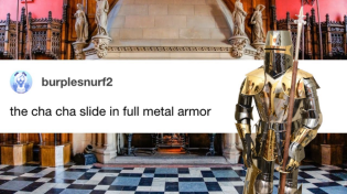 Thumbnail for The Cha Cha Slide in full metal armour | Jeaney Collects